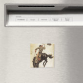  Cowboy, Bronco Buster-onderzoek door NC Wyeth Magneet (Insitu (Vaatwasser))