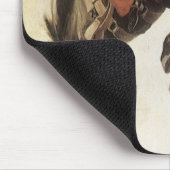 Cowboy, Bronco Buster-onderzoek door NC Wyeth Muismat (Hoek)