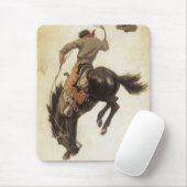 Cowboy, Bronco Buster-onderzoek door NC Wyeth Muismat (Met muis)