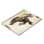  Cowboy, Bronco Buster-onderzoek door NC Wyeth Notitieboek (Linkerzijde)
