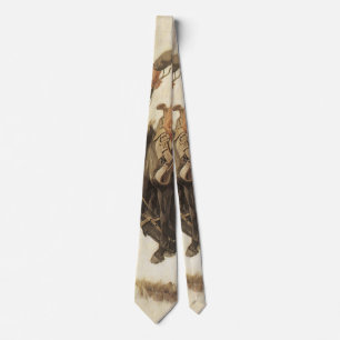  Cowboy, Bronco Buster-onderzoek door NC Wyeth Stropdas