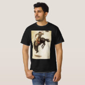 Cowboy, Bronco Buster-onderzoek door NC Wyeth T-shirt (Voorkant volledig)