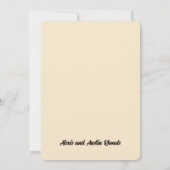 Cowboy, Bruid & Paard Dank je bruiloft Bedankkaart (Achterkant)