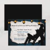 Cowboy Bruidegom II Aangepaste Gay Trouw RSVP Kaar Kaart (Voorkant / Achterkant)