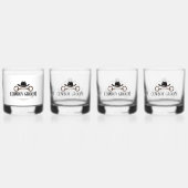 Cowboy Bruidegom Whisky Glas (Achterkant)