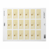 Cowboy Bruiloft Kleine Hershey's Wrapper Etiket (Full Sheet)