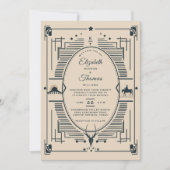 Cowboy bruiloft rustieke Vintage Western Elegant Kaart (Voorkant)