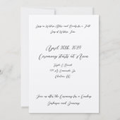 Cowboy bruiloft uitnodiging Dans en BBQ (Achterkant)