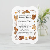 Cowboy bruiloft uitnodigingen (Staand voorkant)