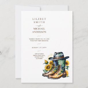 Cowboy Bruiloft Verjaardag Baby shower Pensioen Kaart