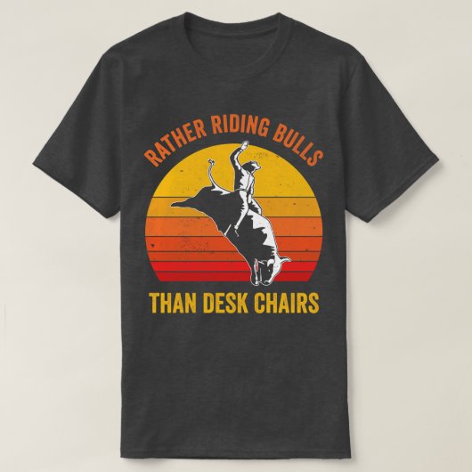 Cowboy Bull Riding Rodeo Bull Rider Funny T-shirt (Design voorkant)
