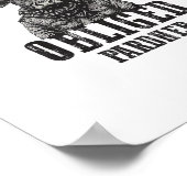 Cowboy Bull Rodeo Moooch verplicht Pardner W Poster (Hoek)