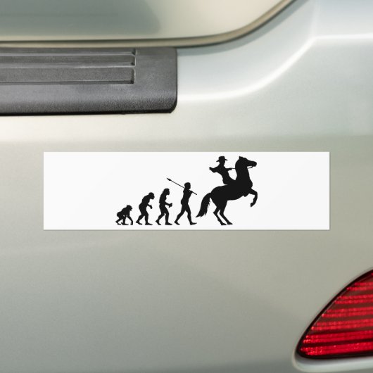 Cowboy Bumpersticker (Op auto)