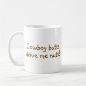 Cowboy Butts drijft me op Koffiemok (Links)