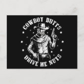 Cowboy Butts Drive Me Nuts Cowboys Gay  Briefkaart (Voorkant)
