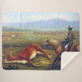 Cowboy C 1830 Het Oude Westen De Cowboy Sherpa Deken