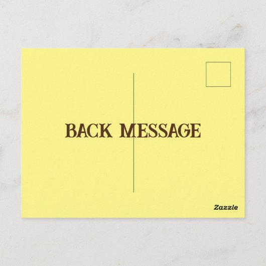 Cowboy Cactus Howdy Briefkaart (Achterkant)