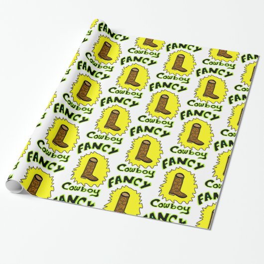 Cowboy Cadeaupapier (Uitgerold)