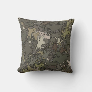 Cowboy Camouflage Pattern Kussen
