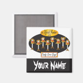 Cowboy Candy Corn Gang | Halloween Magneet (Voorkant / Achterkant)