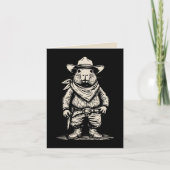 cowboy capibara kaart (Voorkant)