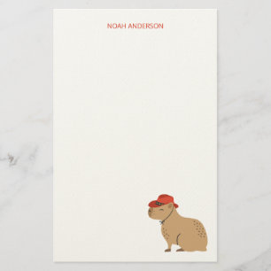 Cowboy capibara kinder briefpapier