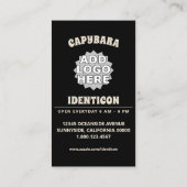 cowboy capybara visitekaartje (Achterkant)