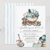 Cowboy Carriage Pumpkin Herfst in liefde Baby show Kaart (Voorkant / Achterkant)