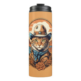  Cowboy Cat Design Thermosbeker