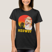 Cowboy Cat Funny Meowdy T-shirt (Voorkant)