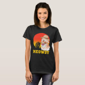 Cowboy Cat Funny Meowdy T-shirt (Voorkant volledig)