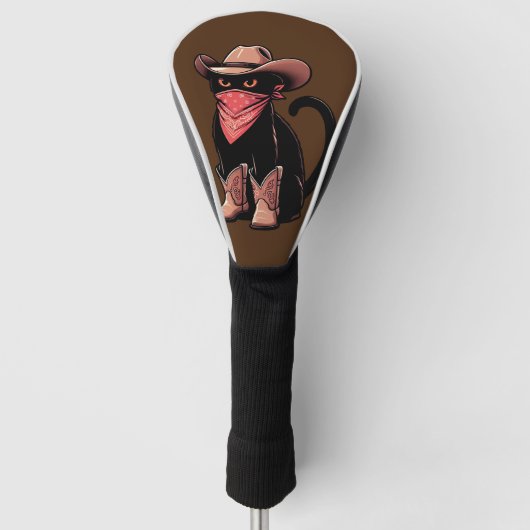 Cowboy Cat Golfheadcover (Voorkant)