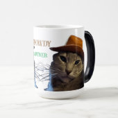 Cowboy Cat Magische Mok (Voorkant rechts)
