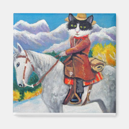 Cowboy Cat Magneet