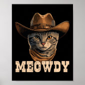 Cowboy Cat Meowdy 1 Poster (Voorkant)