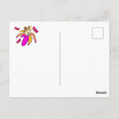 Cowboy Cat met Banana Pistols en Sheriff Star Briefkaart (Achterkant)