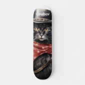 Cowboy Cat Persoonlijk Skateboard (Voorkant)