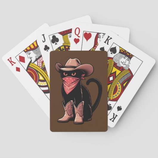 Cowboy Cat Pokerkaarten (Achterkant)