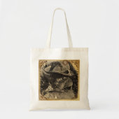 Cowboy Cat, sepia 4 Tote Bag (Voorkant)