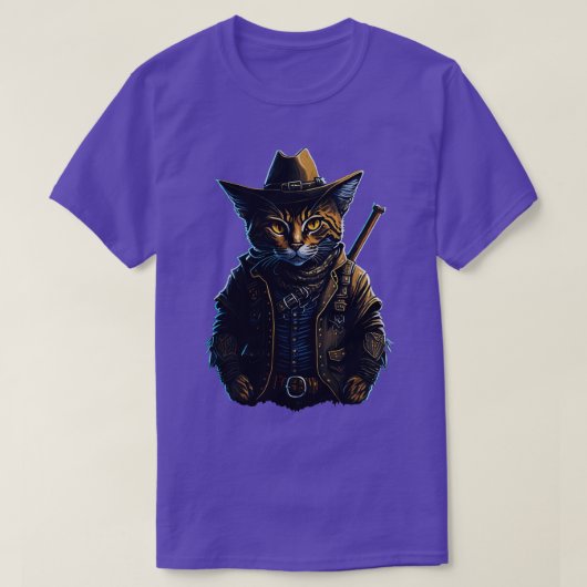 Cowboy Cat T-shirt (Design voorkant)