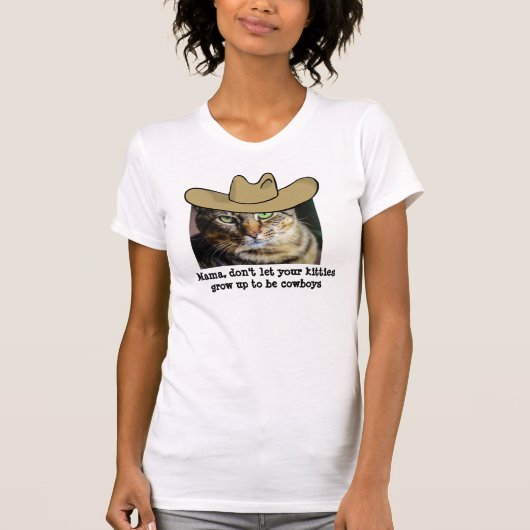 Cowboy Cat T-shirt (Voorkant)