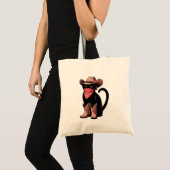 Cowboy Cat Tote Bag (Voorkant (product))