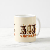 Cowboy Cats Wild Western Kat Graphic, Koffiemok (Voorkant rechts)