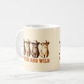Cowboy Cats Wild Western Kat Graphic, Koffiemok (Voorkant links)