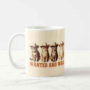 Cowboy Cats Wild Western Kat Graphic, Koffiemok