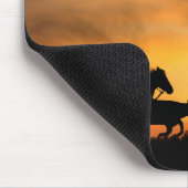 Cowboy Cattle Drive Land Western Muismat (Hoek)