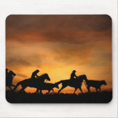 Cowboy Cattle Drive Land Western Muismat (Voorkant)