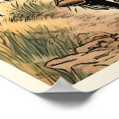 Cowboy Cattle Rancher Boy's Bedroom Graphic Art Poster (Hoek)