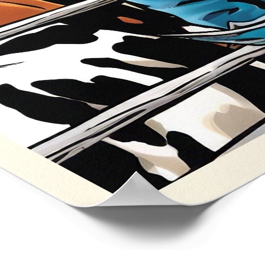 Cowboy Cattle Rancher Boy's Bedroom Graphic Art Poster (Hoek)