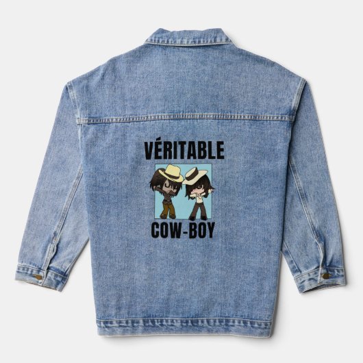 cowboy chibi jasje denim jacket (Achterkant)